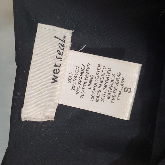 Wet Seal Women's Halter Black Ribbed Summer Casual Dress Size: Small - Picture 2 of 8